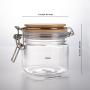 128pcs Quality Sealed PET Jar Creative Transparent Kitchen Food Seasoning 250 ml Honey Bottle Household Storage Tank Decoration Container